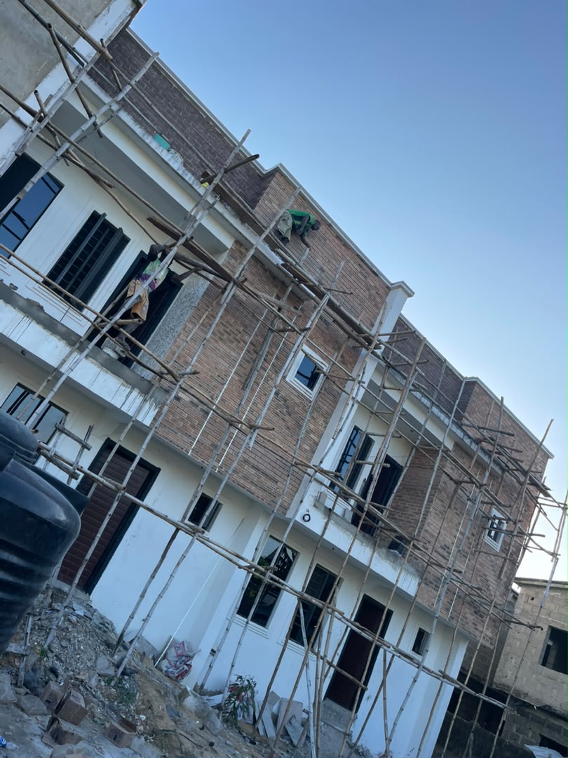 A nearly-completed two-storey brick residence built by Adolas Construction Limited